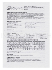 Клавиатура Oklick 717G черный/серый USB Multimedia LED