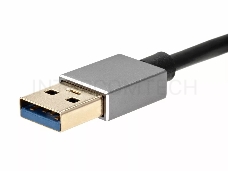 Кабель-переходник USB 3.0 (Am) --> LAN RJ-45 1000 Mbps, Alum Shell, Aopen/Qust <ADU312M>