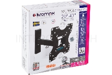 Кронштейн KROMAX OPTIMA-213 black 20- 43  ЖК телевизор