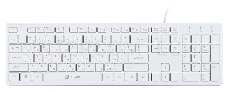 Клавиатура Oklick 500M белый USB slim Multimedia