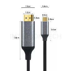 Кабель USB3.1 CM-HDMI 1.8M CU423MC-1.8M VCOM