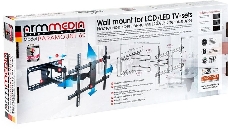 Кронштейн для телевизора Arm Media PARAMOUNT-60 черный 32-75 макс.60кг настенный поворот и наклон