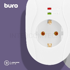 Сетевой фильтр Buro 100SH-W (1 розетка) белый (коробка)