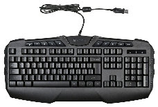 Клавиатура Oklick 777G PSYCHO черный USB Multimedia Gamer LED (подставка для запястий)