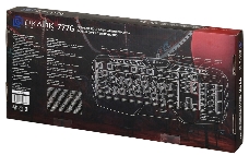 Клавиатура Oklick 777G PSYCHO черный USB Multimedia Gamer LED (подставка для запястий)