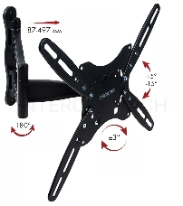 Кронштейн для телевизора Kromax TECHNO-5 серый 15-55 макс.35кг настенный поворот и наклон