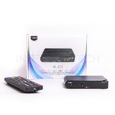 Ресивер эфирный цифровой DVB-T2 HD HD-555 пластик, дисплей, Эфир