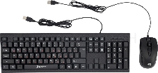 Клавиатура + мышь Oklick 630M клав:черный мышь:черный USB