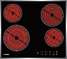Варочная поверхность Hyundai HHE 6485 IX черный