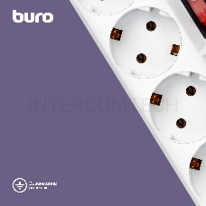 Сетевой фильтр Buro 500SH-1.8-SW-W 1.8м (5 розеток) белый (коробка)