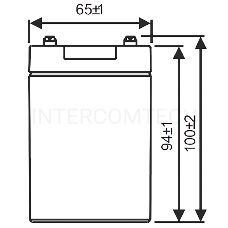 Батарея WBR GP1272 (12V 7.2Ah) F2