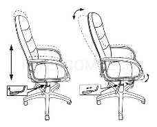 Кресло руководителя Бюрократ CH-808AXSN/LBL+TW-11 черный искусст.кожа/сетка