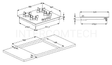 Газовая варочная поверхность BEKO HILW 64225 S 7750188358