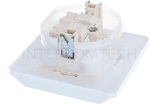 Розетка 1-м СП Этюд защ. шторки с заземл. IP44 бел. SchE PC16-044B