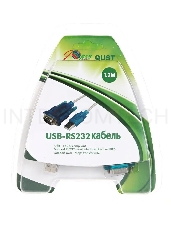 Кабель AM/Com port 9pin 1.2м  Aopen/Qust адаптер USB -> RS232, DE9P (добавляет в систему новый COM порт), ACU804