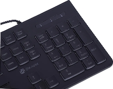 Клавиатура Oklick 440ML черный USB slim LED
