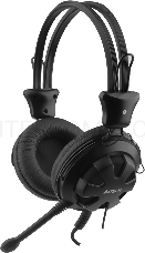 Наушники с микрофоном A4Tech HS-28 черный 1.8м мониторы оголовье (HS-28 (BLACK))
