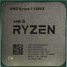 Процессор AMD Ryzen 7 5800X TRAY <100-000000063> (AM4, 3.8GHz - 4.7GHz, 8x512Kb+32Mb, 8C/16T, 7nm, 105W)