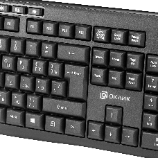 Клавиатура + мышь Oklick/Оклик 225M клав:черный мышь:черный USB беспроводная Multimedia