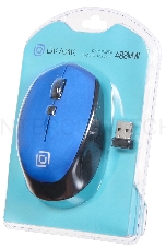 Мышь Oklick 488MW синий/черный оптическая (1600dpi) беспроводная USB (3but)