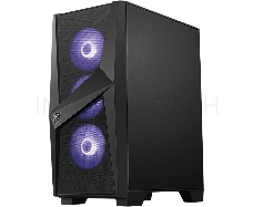 Корпус MSI MAG FORGE 101M  mid-tower, ATX, tempered glass / 4x120mm RGB fans inc. / MAG FORGE 101M