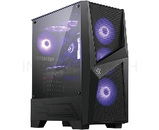 Корпус MSI MAG FORGE 101M  mid-tower, ATX, tempered glass / 4x120mm RGB fans inc. / MAG FORGE 101M