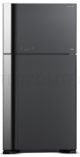 Холодильник Hitachi R-VG610PUC7 GGR 2-хкамерн. серое стекло (двухкамерный)