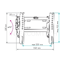 Кронштейн наст. LED/LCD телевизоров VLK TRENTO-38 black