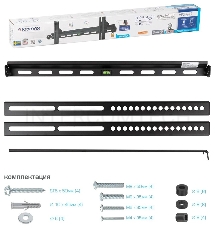 Кронштейн для телевизора Kromax VEGA-11 черный 22-65 макс.50кг настенный фиксированный