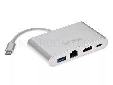 Кабель-адаптер USB3.1 Type-CM-->HDMI+USB3.0+RJ45+PD charging  VCOM <CU455> Кабель-адаптер USB3.1 Type-CM-->HDMI+USB3.0+RJ45+PD charging  VCOM <CU455>