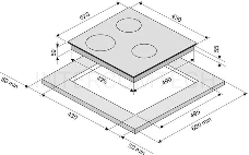 Индукционная варочная поверхность KRONA REMO 45 BL