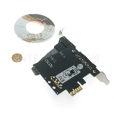 Контроллер PCI-E to 2 RS232 порт (2 COM/SERIAL port), chip MCS9922, FG-EMT03C-1-BU01, Espada (oem)