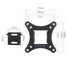 Кронштейн для телевизора Kromax VEGA-8 черный 15-42 макс.15кг настенный наклон
