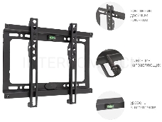 Кронштейн для телевизора Arm Media PLASMA-2 черный 32-90 макс.55кг настенный наклон