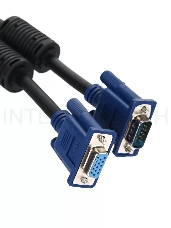 Кабель VCOM VVG6460-5MO удлинительный Монитор-SVGA card (15M-15F) 5m, 2 фильтра