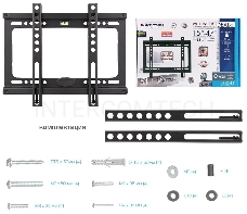 Кронштейн для телевизора Arm Media PLASMA-2 черный 32-90 макс.55кг настенный наклон