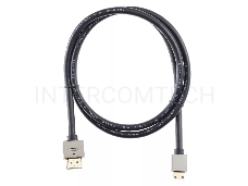 Кабель HDMI-19M --MiniHDMI-19M ver 2.0+3D/Ethernet,1m метал разъемы VCOM <CG506AC-1M>