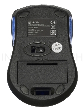 Мышь Oklick 485MW черный/синий оптическая (1200dpi) беспроводная USB (2but)