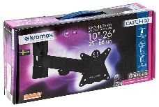 Кронштейн Kromax CASPER-103 black, 10-28, max 25 кг, VESA 100x100 мм