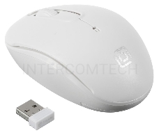 Мышь Oklick  505MW белый оптическая (1000dpi) беспроводная USB (2but)