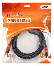 Кабель HDMI-19M --- HDMI-19M ver 2.0 4K*60Hz, 3m 2F TELECOM PRO <TCG220F-3M>