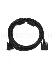 Кабель VCOM DVI<-->DVI Dual Link (25M-25M), 3m, 2 фильтра, позолоченные контакты