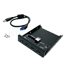 Планка на переднюю панель Espada 2хUSB 3.1 type C и 2хUSB 3.0, EFL5001 (45439)