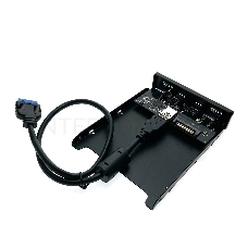 Планка на переднюю панель Espada 2хUSB 3.1 type C и 2хUSB 3.0, EFL5001 (45439)