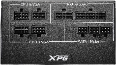 Блок питания XPG COREREACTOR650G-BLACKCOLOR (модульный 650 Вт, PCIe-4шт, ATX v2.31, Active PFC, 120mm Fan, 80 Plus Gold)