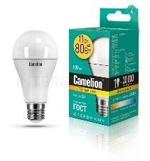 Лампа светодиодная CAMELION LED11-A60/830/E27  11Вт 220В Е27 3000К