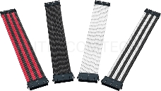 Cooler Master UNIVERSAL PSU EXTENSION CABLE KIT WITH PVC SLEEVING - Red & Black