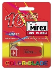 Флеш Диск 16GB Mirex Chromatic, USB 2.0, Зеленый