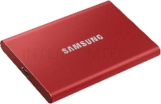 Твердотельный накопитель Samsung SSD 2TB T7 Touch, USB Type-C, R/W 1000/1050MB/s, Red