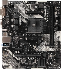 Материнская плата ASRock B450M-HDV R4.0 Soc-AM4 AMD B450 2xDDR4 mATX AC`97 8ch(7.1) GbLAN RAID+VGA+DVI+HDMI